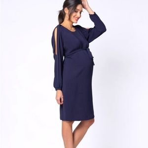 Seraphine Cold Shoulder Maternity & Nursing Dress